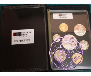 NZ 1991 Proof Set With COA 7 Coins